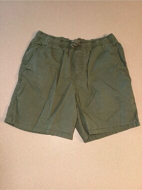 Cat & Jack Boys Size L 10/12 Husky Green Pull-On Drawstring Shorts